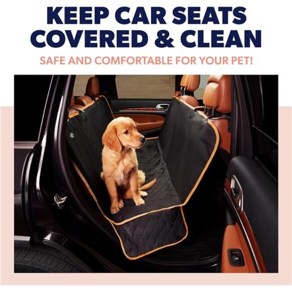 Dog Car Seat Cover for Back Seat - Waterproof Pet Back Seat Cover for Trucks - Picture 3 of 7